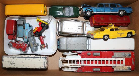2 boxes of Dinky toys